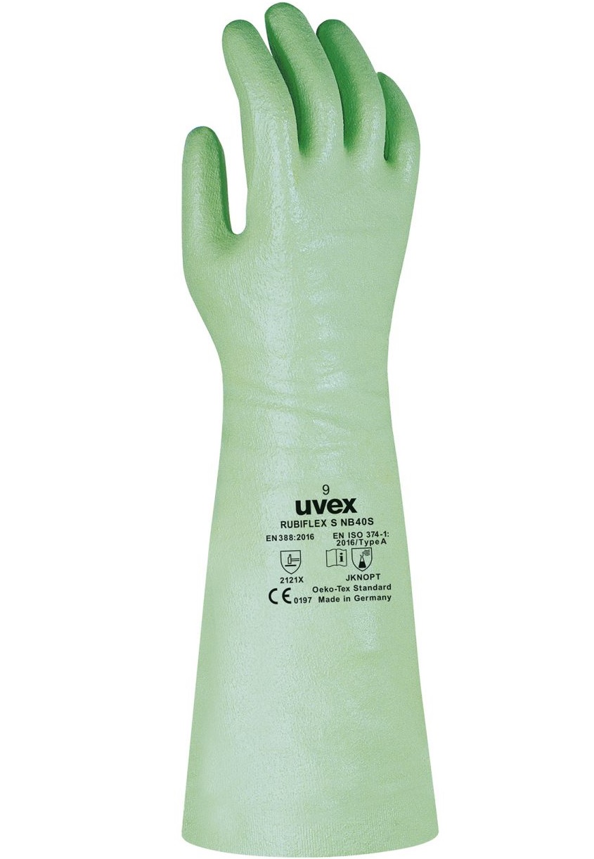 uvex 98902 rubiflex S NB40S Nitril-Chemikalienschutzhandschuhe