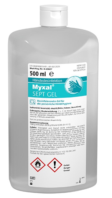 greven14uLvCdA8cVX437 Greven Myxal® SEPT Disinfectant Gel Sept Gel 500 ml bottle