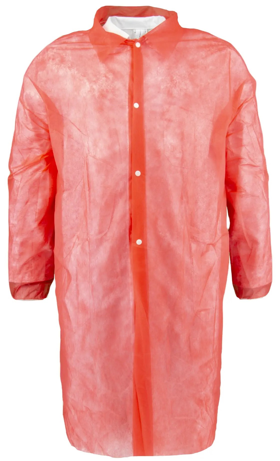 Asatex PKIO-30R disposable visitor gown with snaps