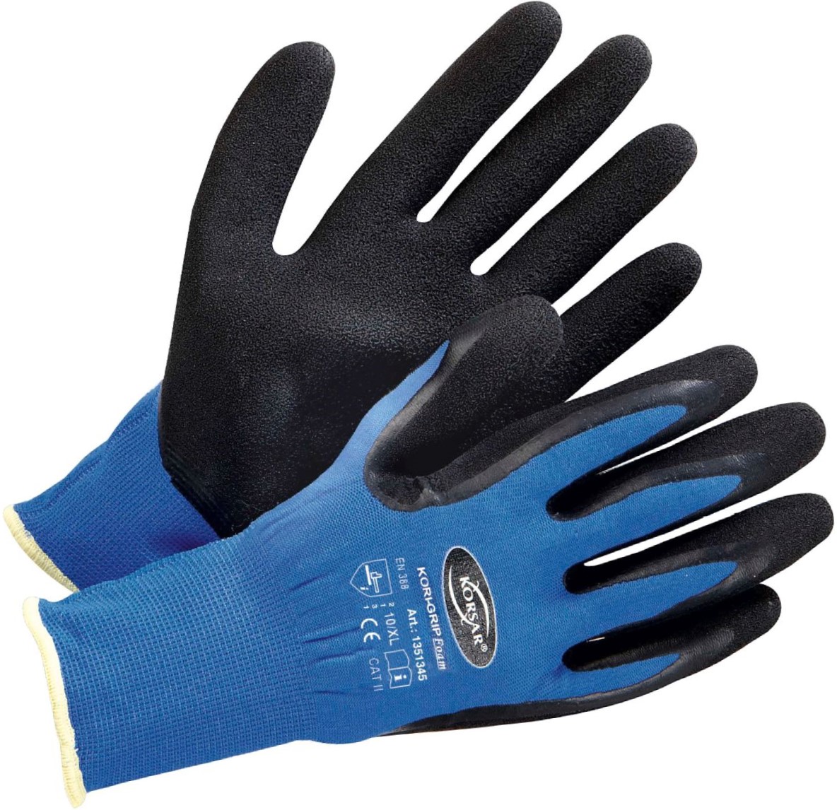 100_42739-1 Korsar Kori-Grip Foam Latex protective gloves