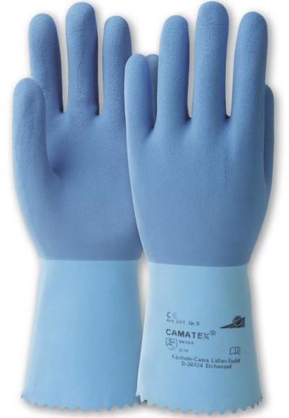 boe-451-1 KCL Camatex roughened 451+ Latex chemical protective gloves