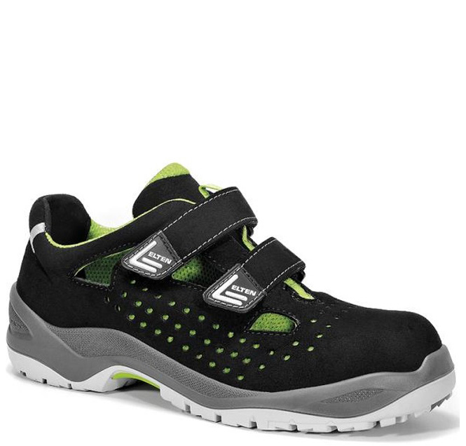 712551_1 Elten Impulse green Easy 712551 Sandals ESD S1P black/green