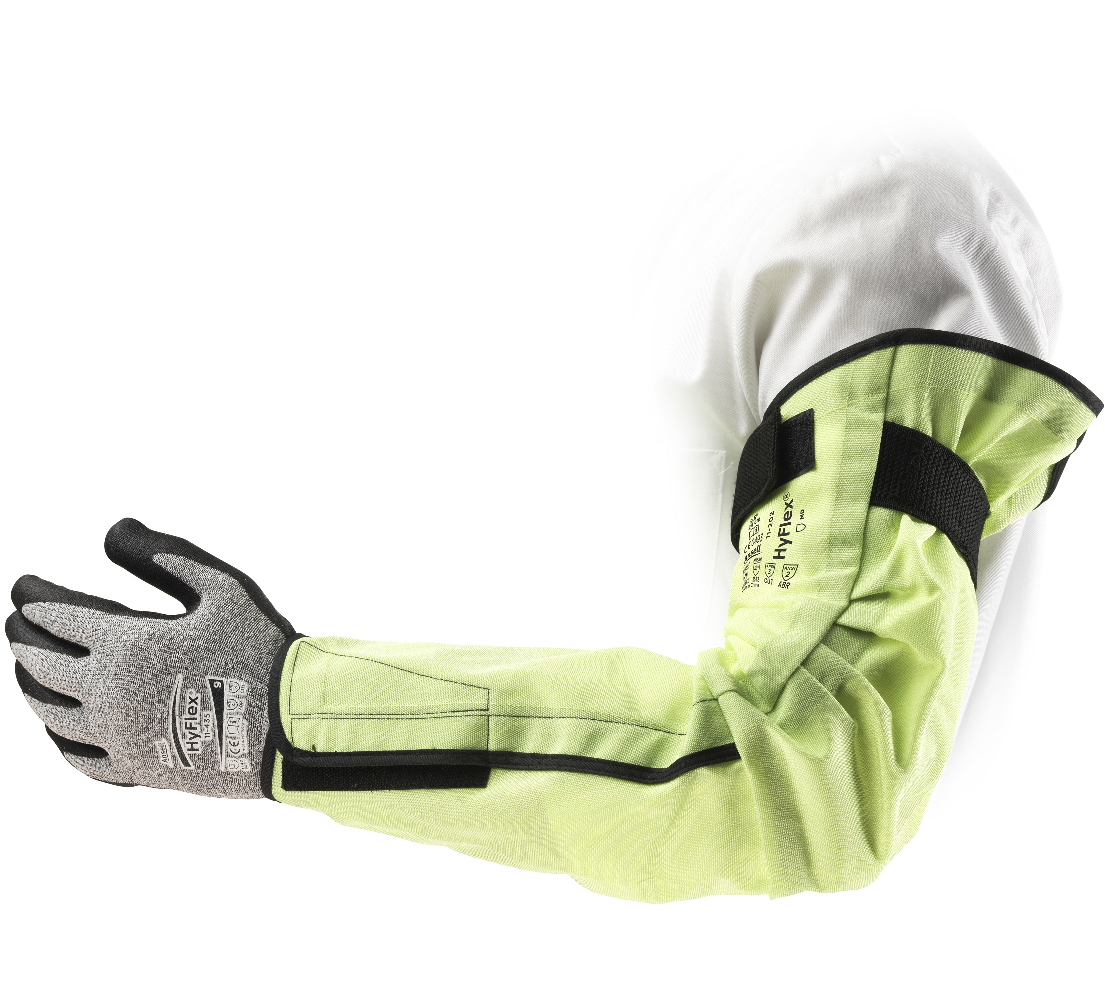 Ansell HyFlex 11-202 Arm protector bright yellow 475 mm