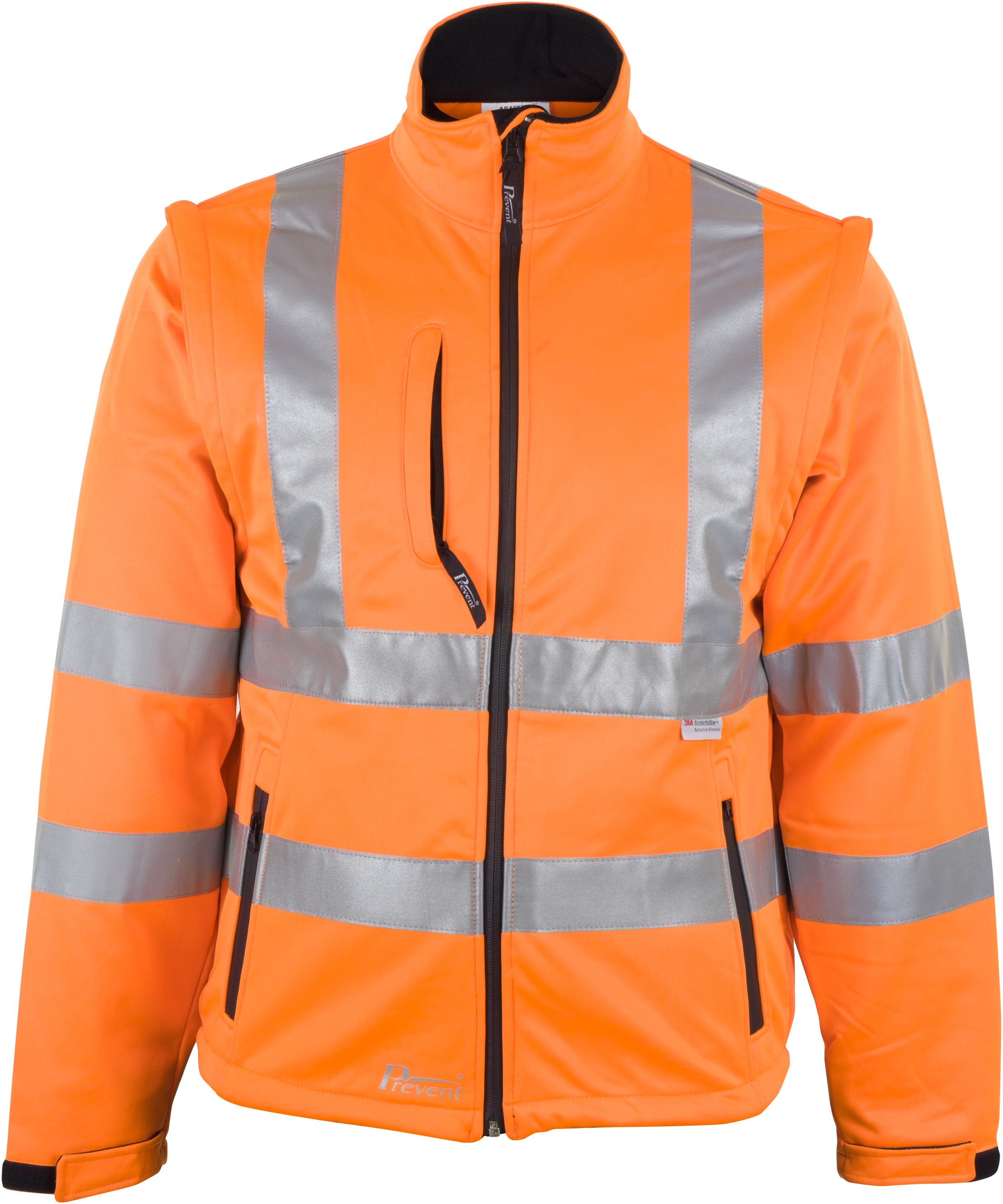 8060o_1 Prevent 8060 high visibility softshell jacket