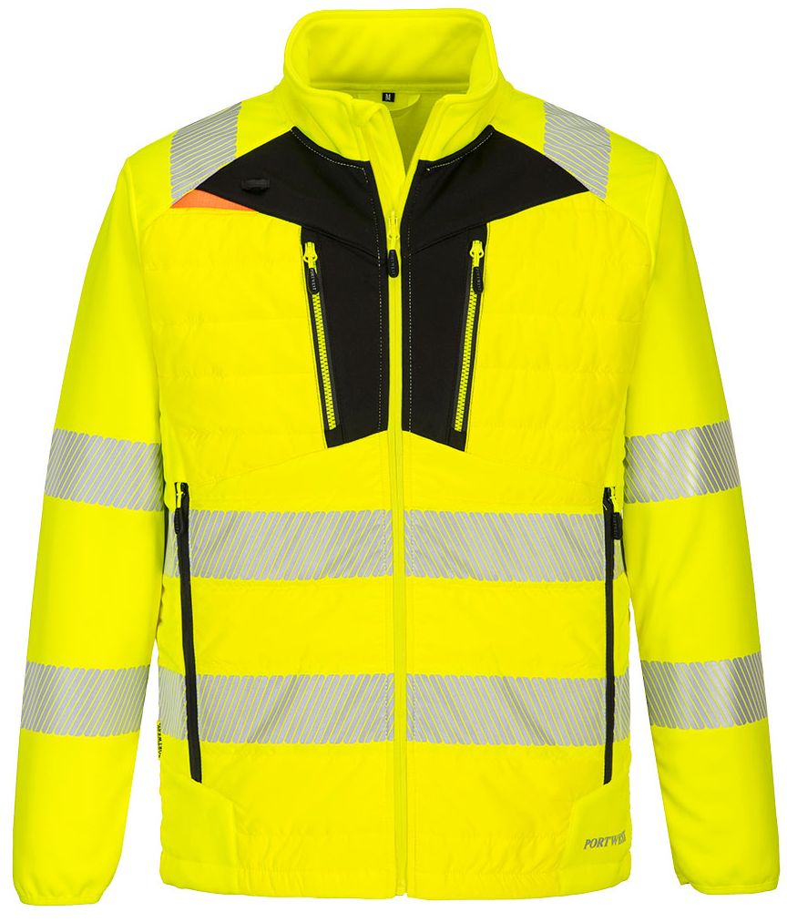 Portwest DX473 - DX4 high visibility hybrid quilted jacket