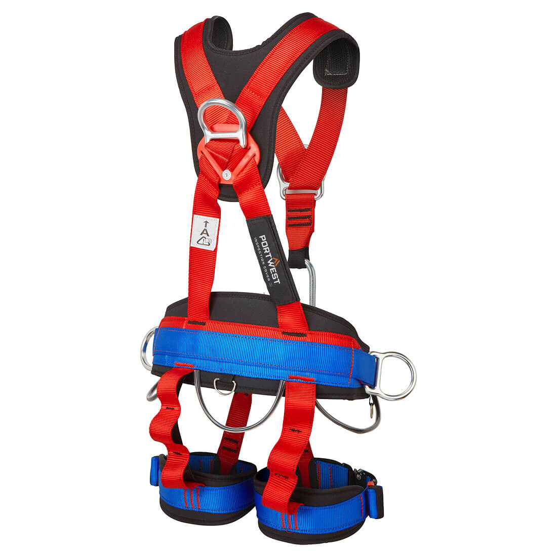 FP19RER_R Portwest FP19 - Portwest 4 point harness Comfort Plus Red