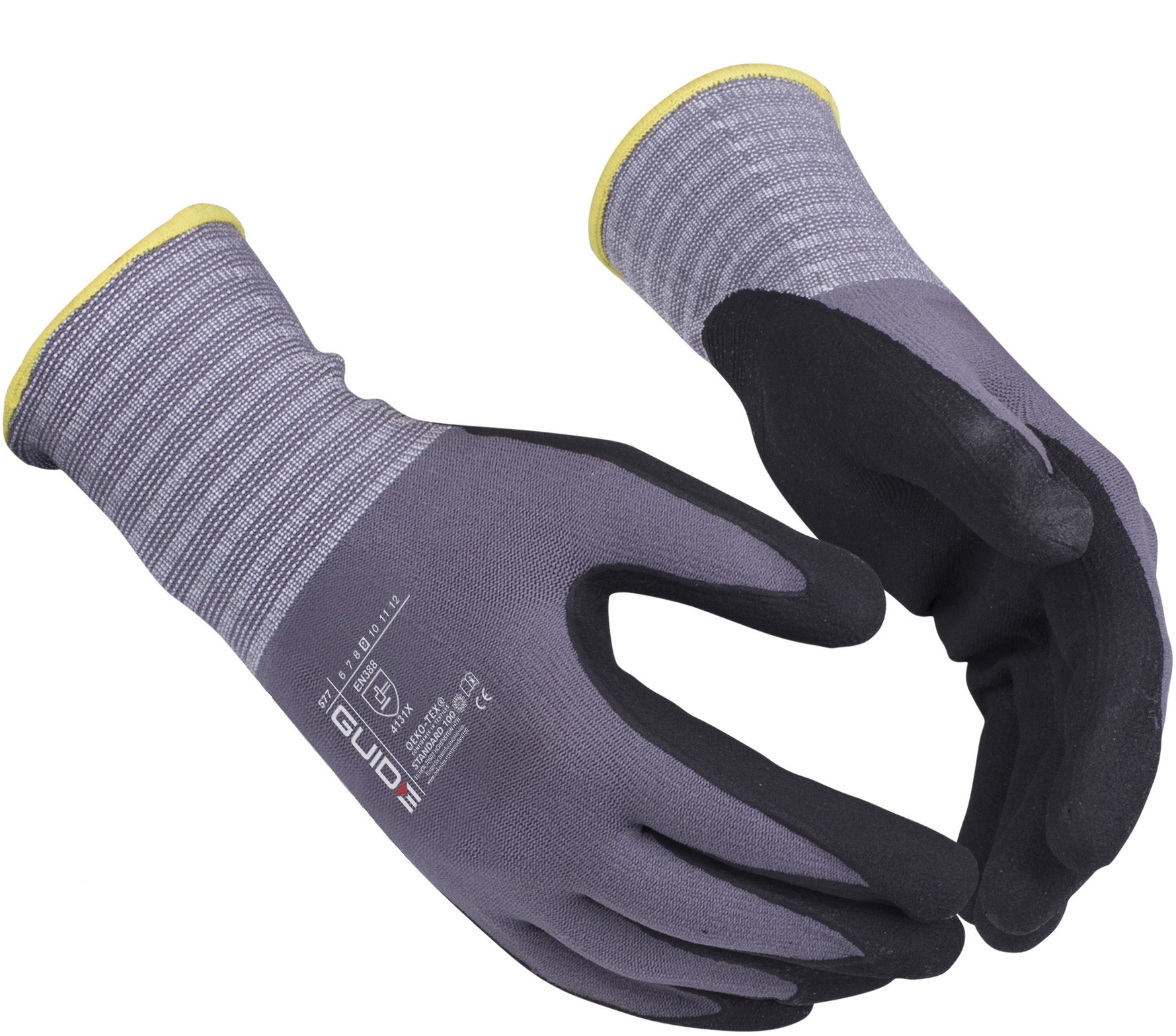 Guide 577 Nitril-Schutzhandschuhe teilbeschichtet grau