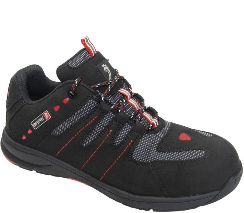 Baak 71442 Sven low shoes S1 SRC black-red