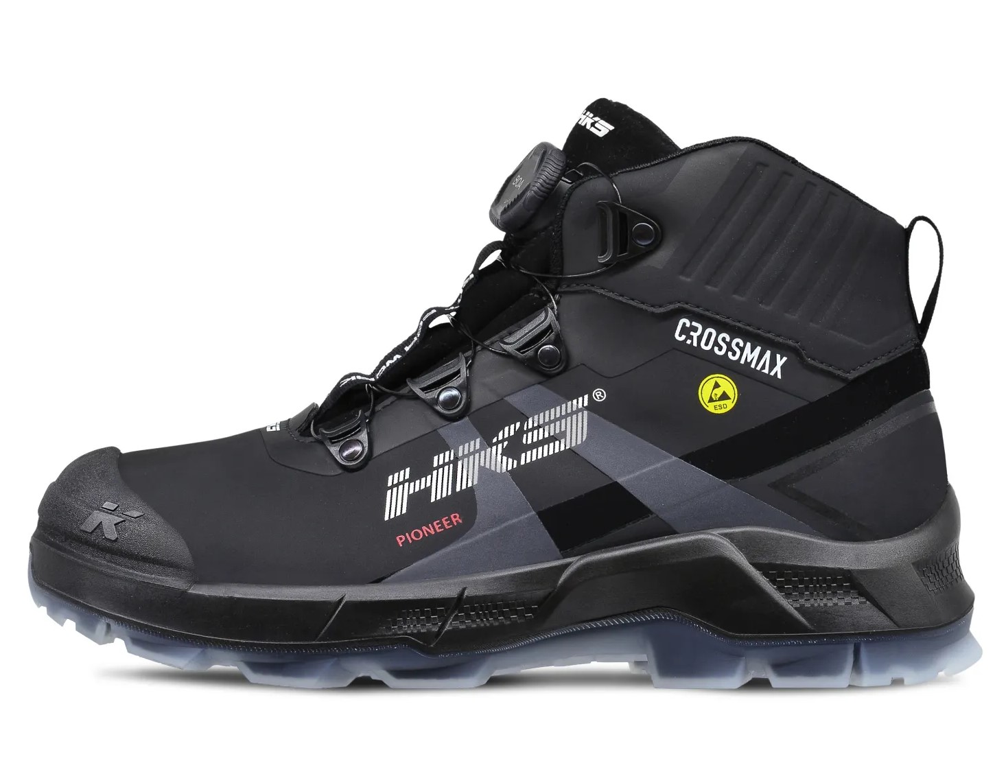 HKS 834082 Crossmax Pioneer Black BOA S3S-Halbstiefel