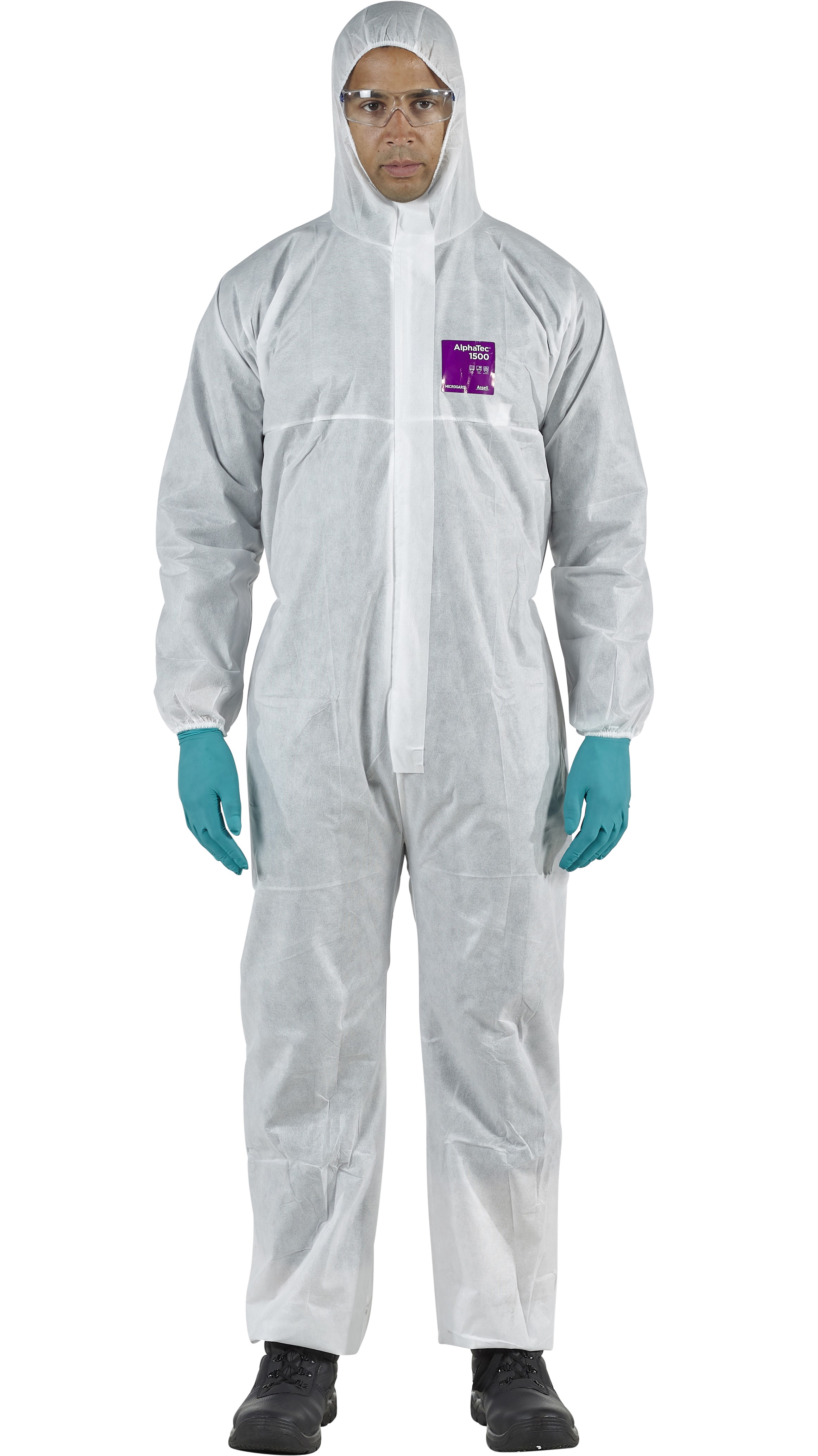 Microgard / AlphaTec 1500 Standard Overall with Hood Model 138 white