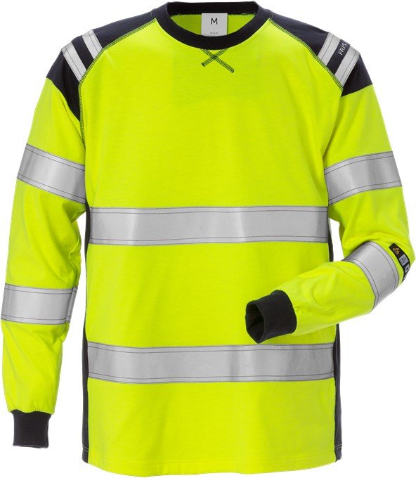 125041-171-b1 Fristads 125041 Flamestat High Vis T-Shirt Long Sleeve 7077 TFLH