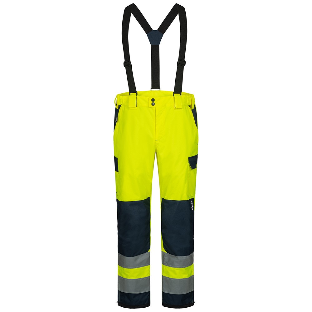 elysee 23716 FLOKI Warnschutz-Bundhose leuchtgelb-marine