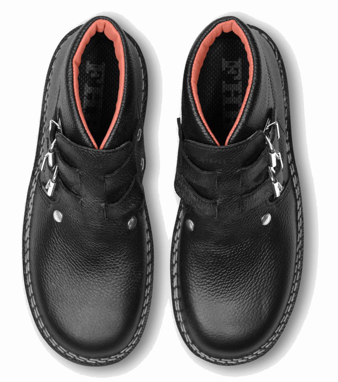 FHB 84060 OSKAR Dachdeckerschuhe schwarz mit Schnalle 