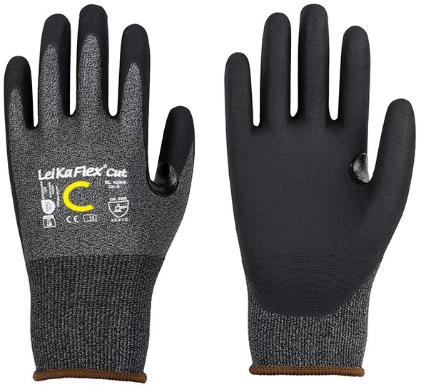 LeiKaFlex 1636 Nitrile Foam Cut Protection Gloves Level C