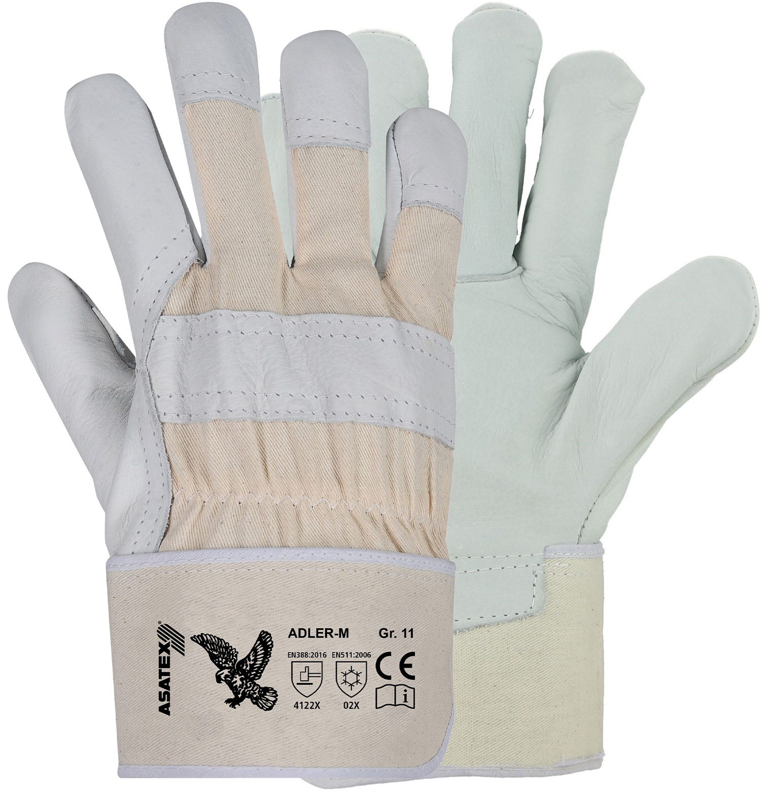 ADLER-M cow grain leather protective gloves