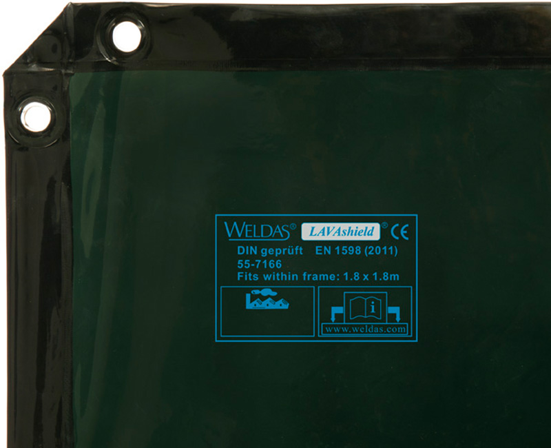 Weldas LAVAshield® 55-7166 Schweisserschutzvorhang, 174 x 174 cm