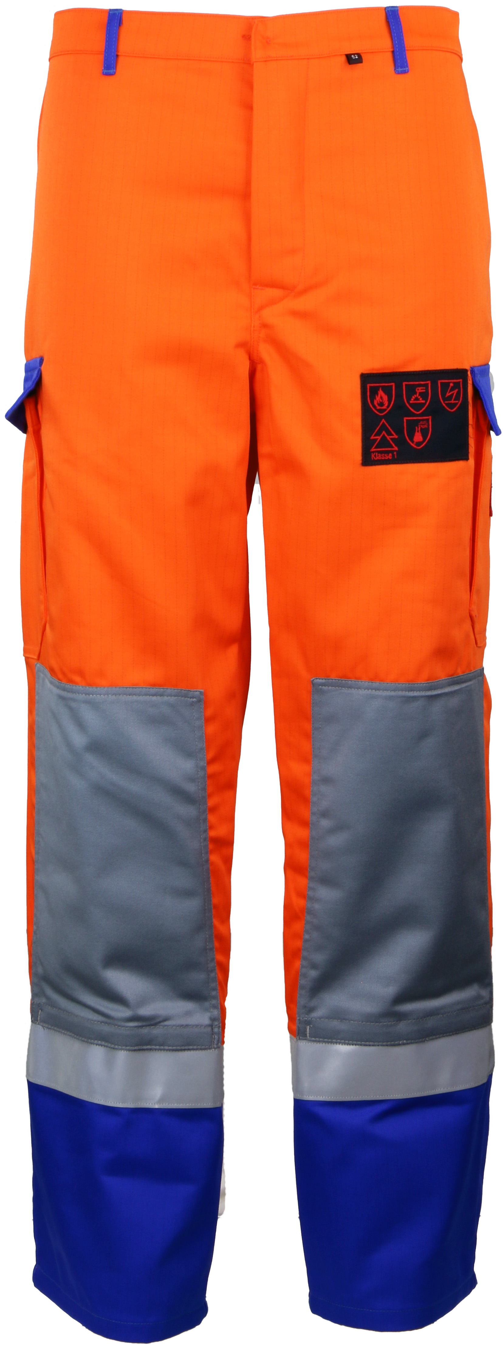 Asatex DA7525HO08P Multinorm trousers orange-blue
