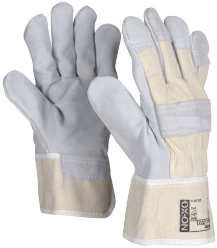 OX-ON Worker Basic 2001 Lava Rindspaltlederhandschuhe