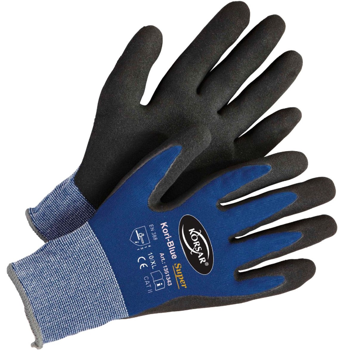 100_42737 Corsair Kori-Blue Super Nitrile foam protective gloves
