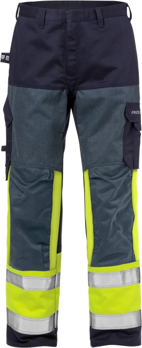 97295058551d991f97e79f1b0c2584e4 Fristads 125942 Flame High Vis Trousers 2587 FLAM