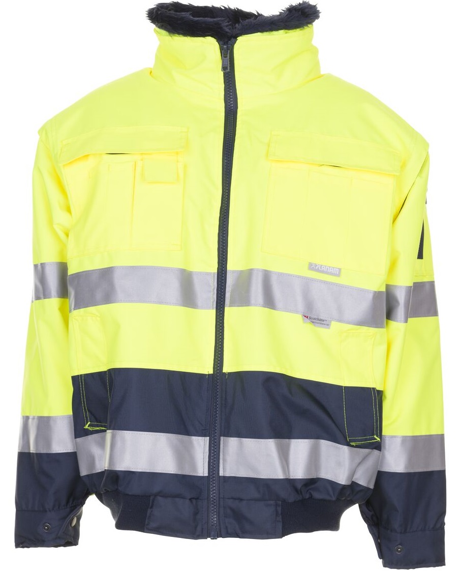 Warnschutz_2047_360_vorne Planam Warnwetterschutz Comfortjacke