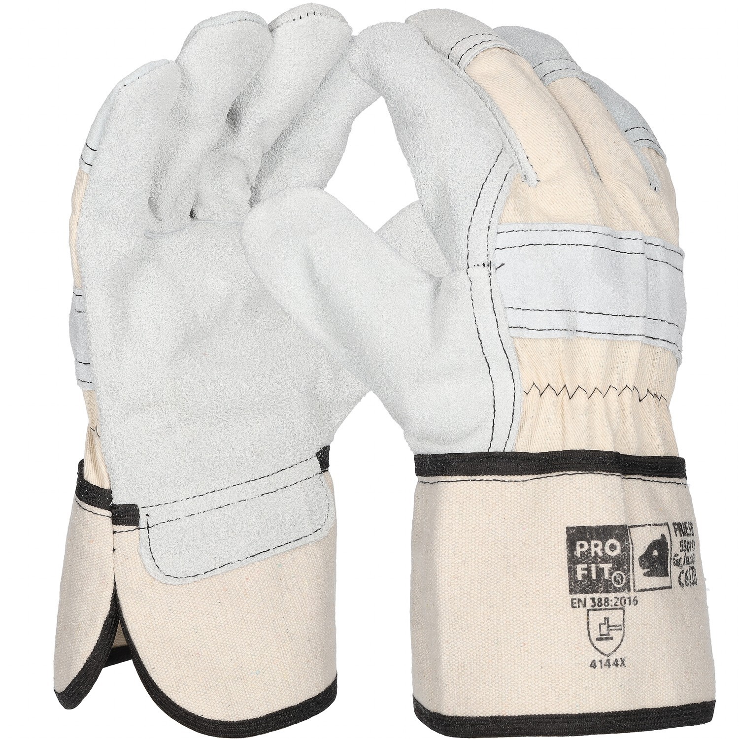 Pro-Fit 550113 Friese Rindspaltleder-Schutzhandschuhe