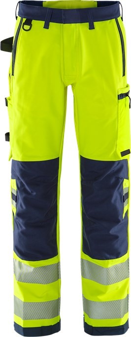 Fristads 134189 High Vis Green high-visibility stretch pants 2645 GSTP