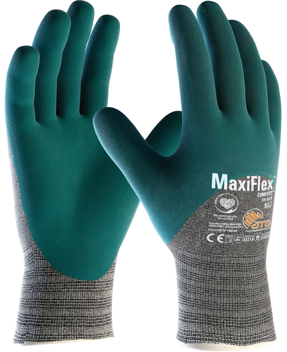 ATG MaxiFlex Comfort 34-925 Nitrile 3/4 coating silicone-free