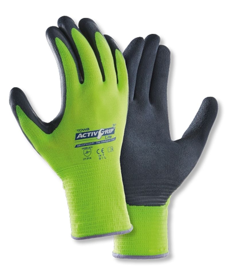 2427_paar_s Towa ActivGrip Lite latex protective gloves