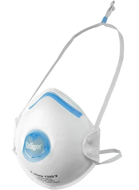 dr-ger3951214 Dräger X-plore 1320 FFP2 NR D V fine dust mask 3951214