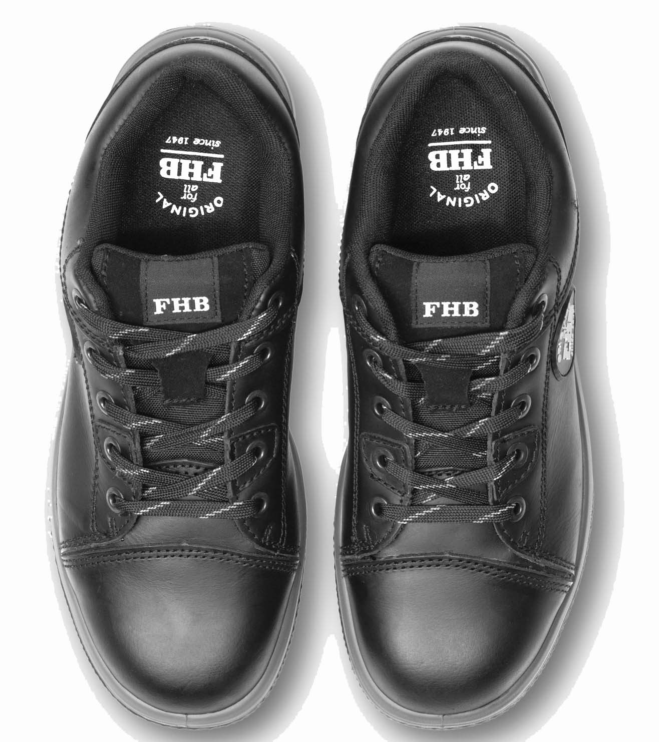 FHB 83865 JULIAN S3 Sicherheitshalbschuh aus Büffelleder schwarz