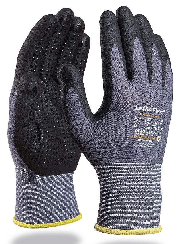 LeiKaFlex 1467 Nitril-Schutzhandschuhe mit Noppen
