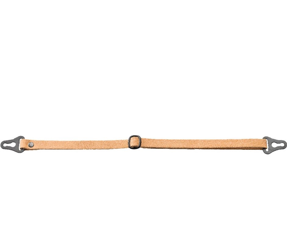 VOSS Chin strap made of cowhide leather with sliding buckle