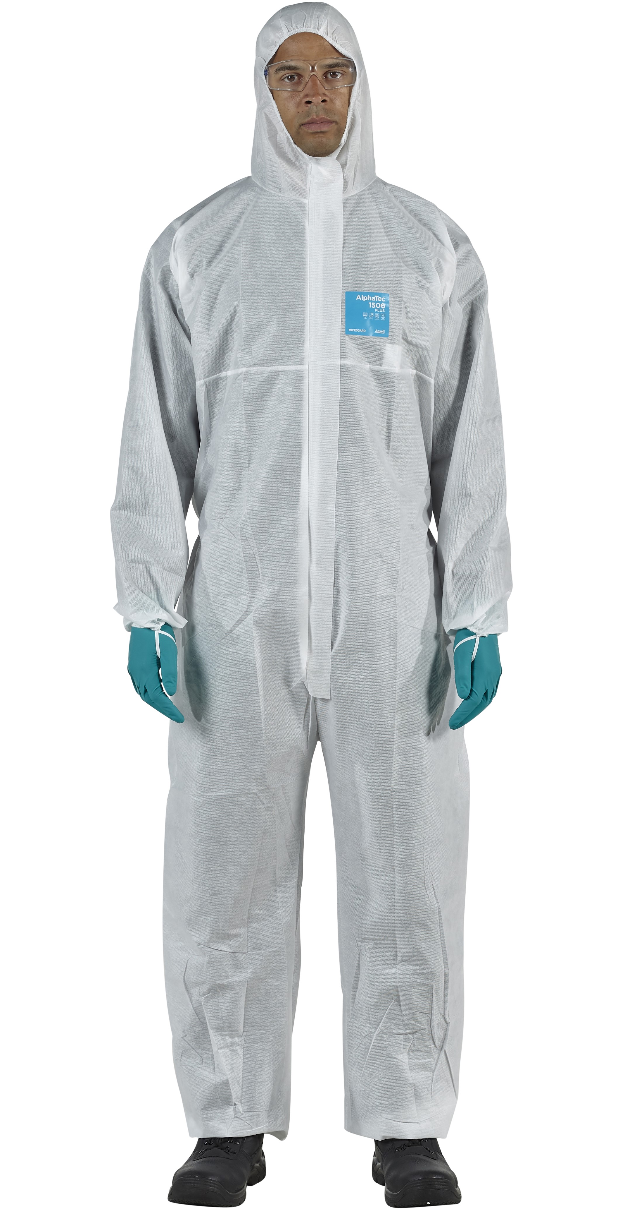 Microgard / AlphaTec 1500 Plus Overall with hood model 111 white