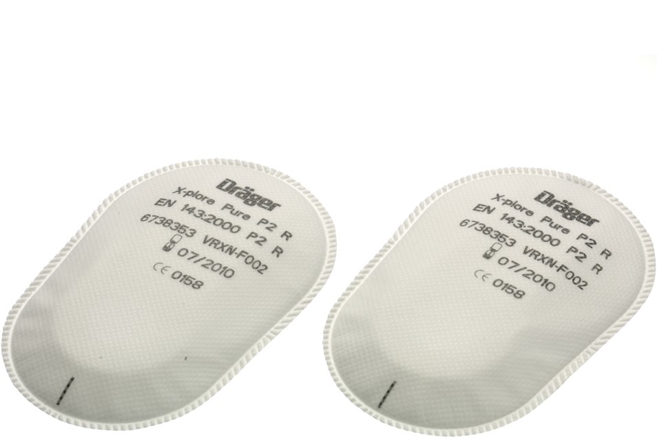 dr-ger_6738353 Dräger X-plore bayonet particle filter Pure P2 R 6738353 (pair)