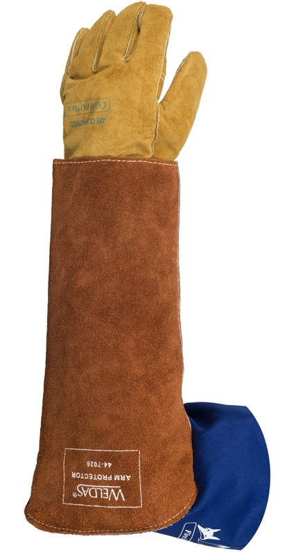 140617-44-7028-front-1-850x437-lr-jpg-1 Weldas Lava Brown 44-7028 Split cowhide leather Welding protection sleeve protector