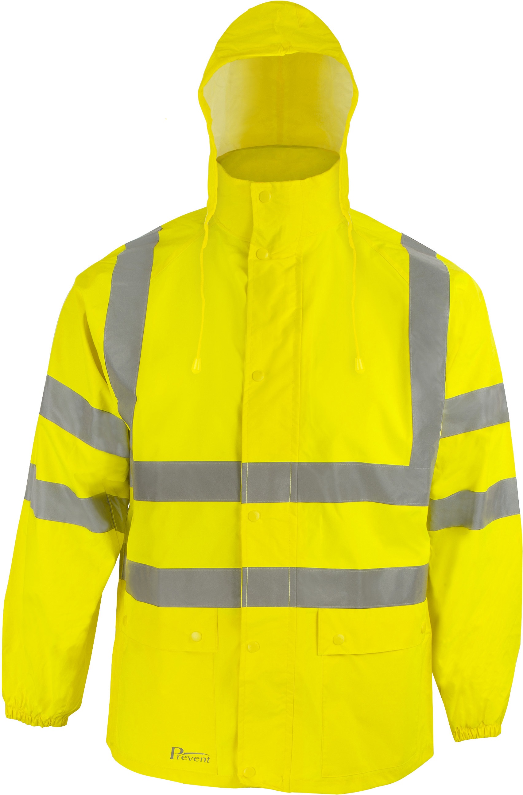 rjg Prevent RJG warning protection rain jacket bright yellow