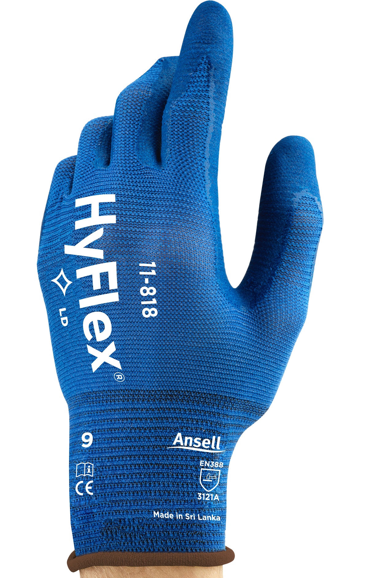 Ansell HyFlex 11-818 Nitrilschaum-Schutzhandschuhe teilbeschichtet