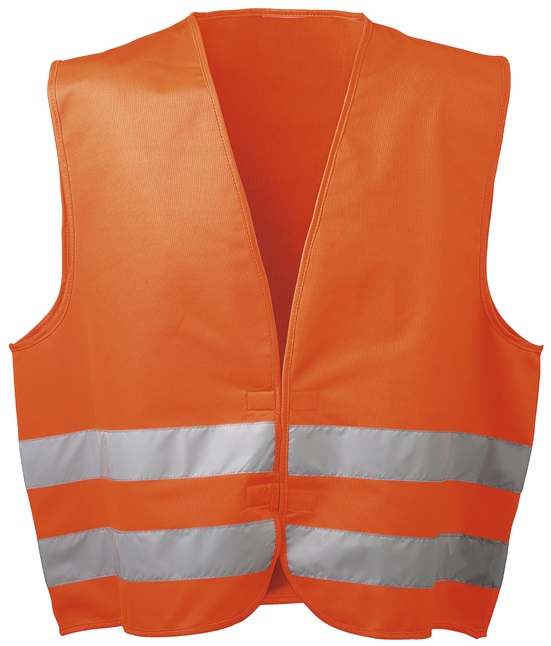 wicaTex Oskar 22686 Warnschutz-Weste leuchtorange