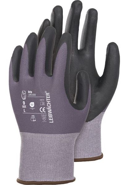 Leibwächter LW540 Grip Nylon-Spandex-Handschuh mit Nitril-Beschichtung