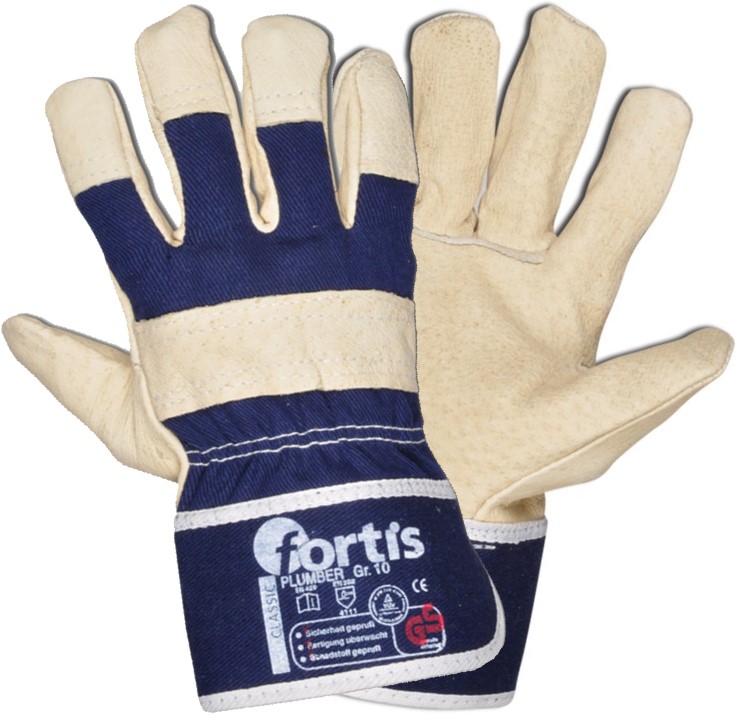 plumber7Z7yIkV2mhRXl Fortis Classic Plumber pigskin gloves blue-beige