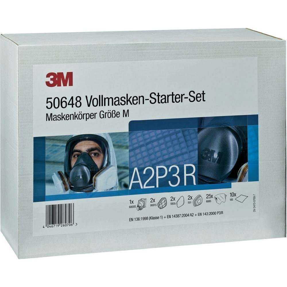 3M Series 6000 Full Face Masks Starter Set Size M 50648