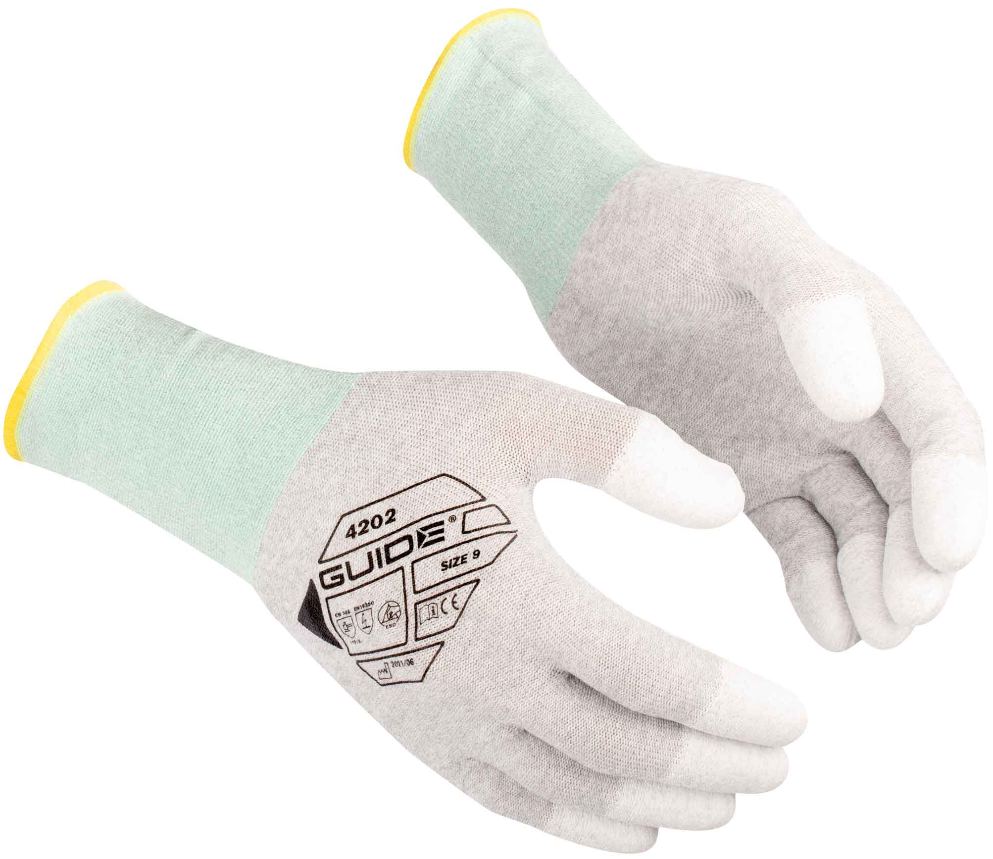 4202-guide_2021 Guide 4202 ESD PU protective gloves fingertip coated