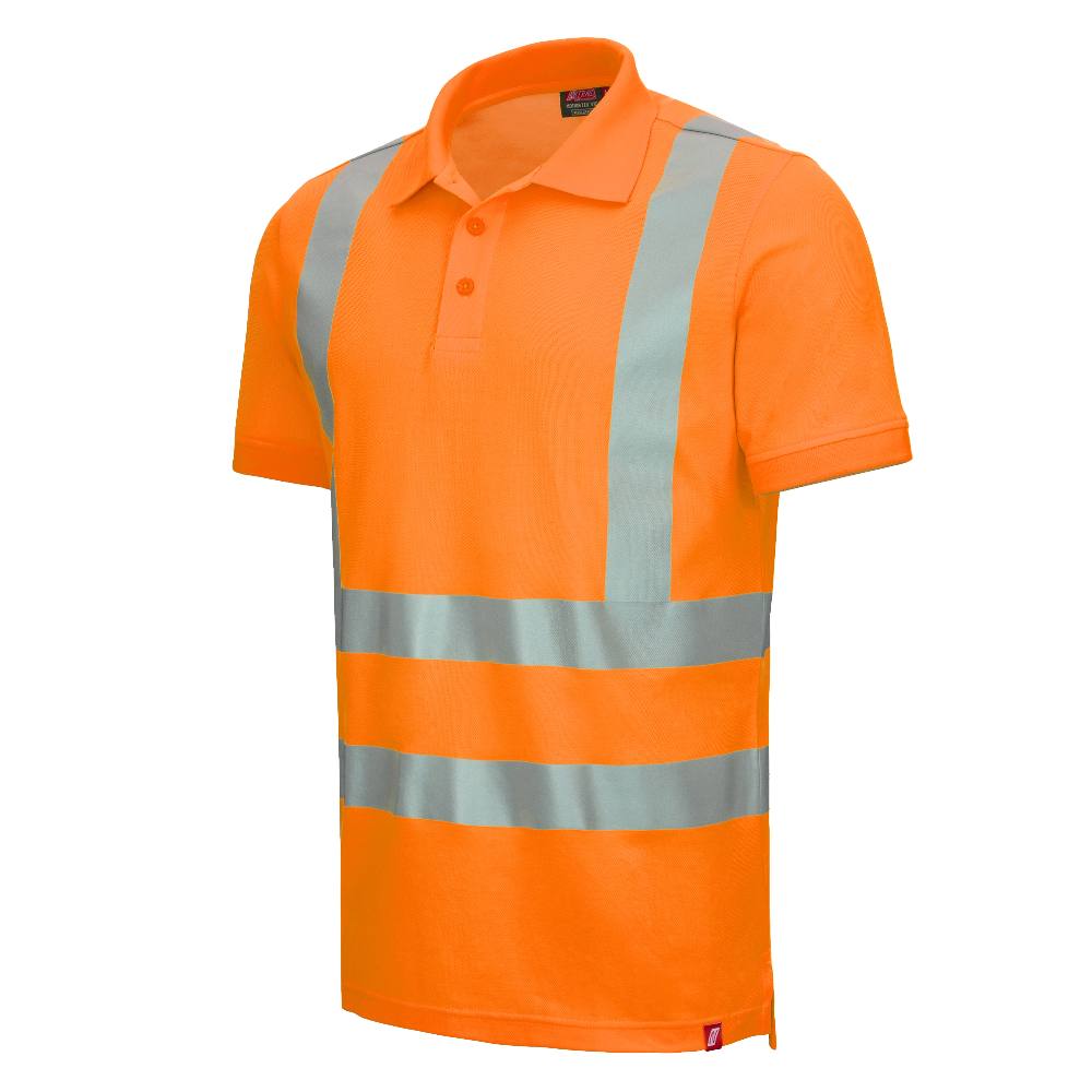 7013_4100_1 Nitras Motion Tex VIZ 7013 high-visibility polo shirt