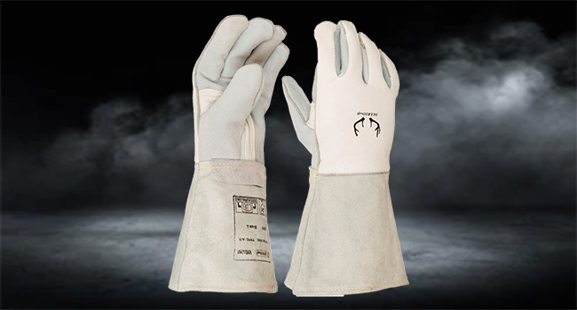 Welding protection gloves
