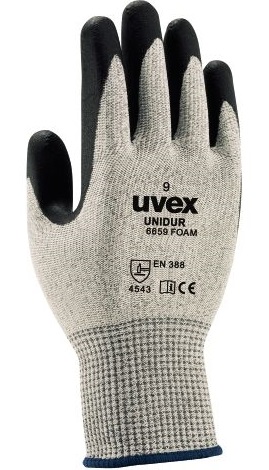 uvex 60938 unidur 6659 foam Nitril-Schnittschutzhandschuhe Level C