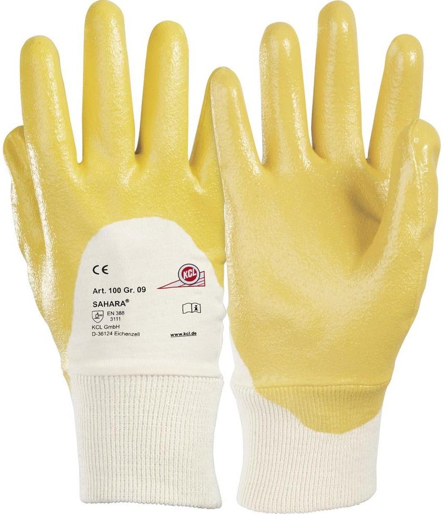 KCL 100 Sahara  Nitril-Schutzhandschuhe silikonfrei und lebensmittelecht