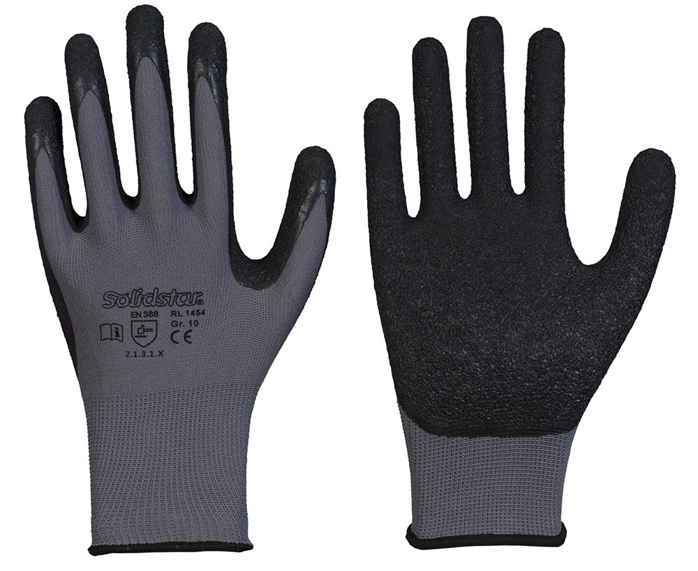 001454-1 Solidstar 1454 Nylon Latex Protective Gloves