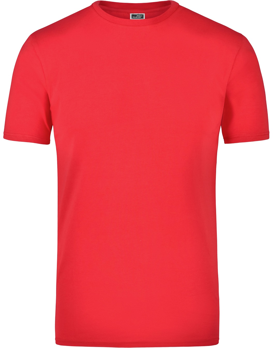 JN055_red James & Nicholson JN055 Men's Elastic T-Shirt in 8 Colors