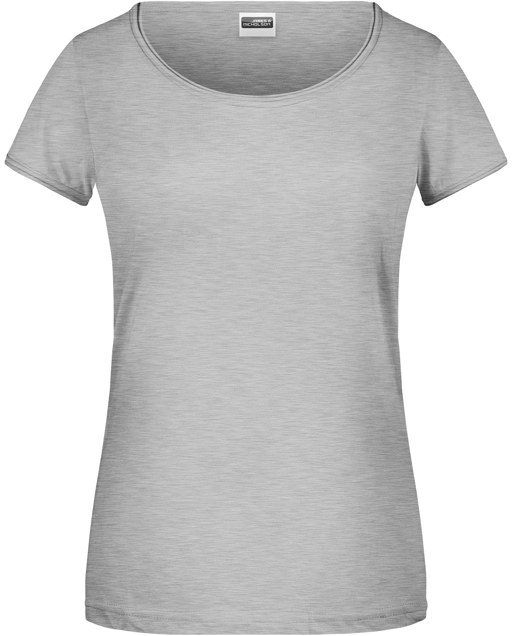 8001_grey-heather James & Nicholson 8001 Ladies Basic T-Shirt in 5 Colors